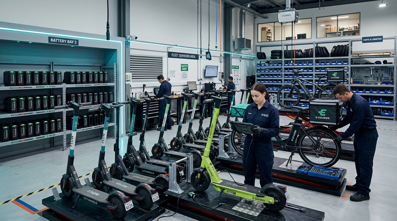 Elektrinio transporto parkų priežiūra verslui Vilniuje
